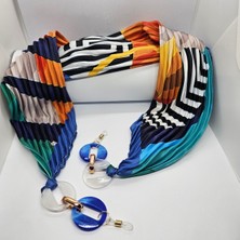 Lumaks Fularlı Şık Gözlük Zinciri – Modern Gözlük Askısı & Zarif Aksesuar