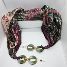 Lumaks Fularlı Şık Gözlük Zinciri – Modern Gözlük Askısı & Zarif Aksesuar