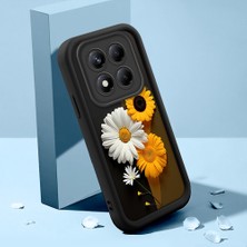 HONTINGA Xiaomi Redmi Note 14 Pro Plus ile Uyumlu Kılıfı Düşüme Önleyici Basitlik Anti Düşme Kamera Korumali Güzel Kelebek Siyah Desen Yumuşak Silikon Telefon Kılıfı Kadın ve Erkek Için Uygundur K2-0251