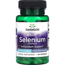 Swanson Albion Selenyum Kompleksi, 200 Mcg, 90 Caps.