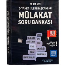 Kitap Takipçileri Diyanet Mülakat Sınavlarına Hazırlık Soru Bankası Kitabı, Doç Dr. Isa Atcı, 900 Soru Cevap, Güncel Müfredata Uygun, 236 Sayfa