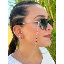 Lumaks Gözlük Zinciri Gözlük Askısı Kalpli Şık Tasarım Gözlük Ipi