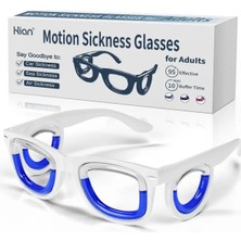 Lumaks Hareket Bozukluğu Gözlüğü Seyahat Mide Bulantısı Gözlüğü Beyaz