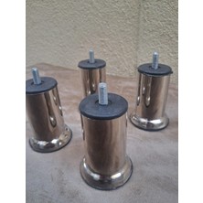 Bengi Ankara Mobilya Baza Ayak Hdr 90565 Koltuk Ayağı Kanepe Ayağı Mobilya Ayağı Krom 10 cm (4 Adet)