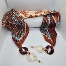 Lumaks Fularlı Şık Gözlük Zinciri – Modern Gözlük Askısı & Zarif Aksesuar