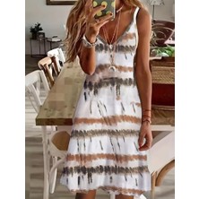 Etiler Collection Kadın Ip Askılı V Yakalı Karışık Renkli Süprem Elbise