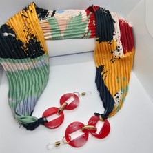 Lumaks Fularlı Şık Gözlük Zinciri – Modern Gözlük Askısı & Zarif Aksesuar