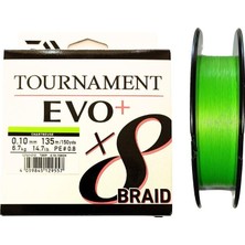 Daiwa Tournament Evo+ 135M 0.10MM 8x Chartreuse Ip Misina