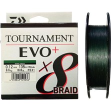 Daiwa Tournament Evo+ 135M 0.12MM 8x Dark Green Ip Misina