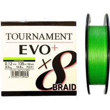 Daiwa Tournament Evo+ 135M 0.12MM 8x Chartreuse Ip Misina
