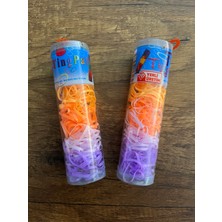 Gülümse Gel 2 Kutu Tüp Içinde Renkli Saç Örgü Lastiği Perma Ince Lastik Toka