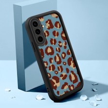 HONTINGA Samsung Galaxy A36 4g ile Uyumlu Kılıfı Düşüme Önleyici Basitlik Anti Düşme Kamera Korumali Pardalı Siyah Desen Yumuşak Silikon Telefon Kılıfı Kadın ve Erkek Için Uygundur K2-0237