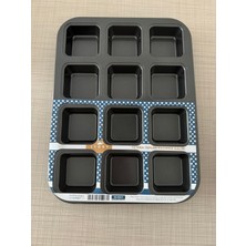 Zuzu Pasta Malzemeleri Browni Tepsisi (Teflon) 12'li