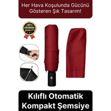 Svein Özel Üretim Rüzgara Dayanıklı Su Geçirmez Konforlu Sağlam 8 Telli Kılıflı Otomatik Kompakt Şemsiye