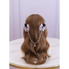 Ugly Duck Şapkalı Kuromi Figürlü Boncuk Aksesuarlı Pens Toka