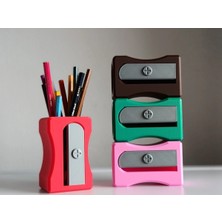 SHN Lounge Kalemtıraş Şeklinde Kalemlik – Mor Masaüstü Organizer