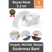 Svein Güçlü Beyaz Ocak Tezgah Kenarı Mutfak Banyo Sızdırmaz Bant Su Geçirmez Küfe Dayanıklı 3,2 mt 1 Adet