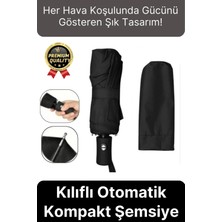 Svein Özel Üretim Rüzgara Dayanıklı Su Geçirmez Konforlu Sağlam 8 Telli Kılıflı Otomatik Kompakt Şemsiye