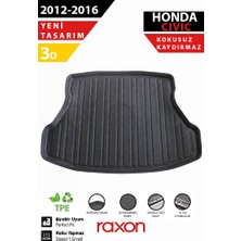 Raxon Honda Civic Sd 2012-2016 Bagaj Havuzu – 3D Özel Kalıp | Su Geçirmez, Kaymaz