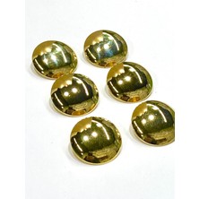 Kaban Trençkot Düğmesi Takımı / Özel Kaplama / 6 Lı Set / Gold / 2,7 cm