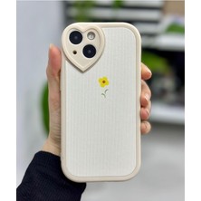 Storemax Go Aksesuar 13 ve 14 ile Uyumlu Kamera Kalp Detaylı Kaplama Çiçek Tasarımlı Kılıf