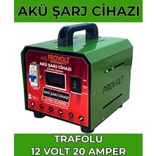 Provolt Akü Şarj Cihazı 12 Volt 20 Amper 2 Yıl Garantili