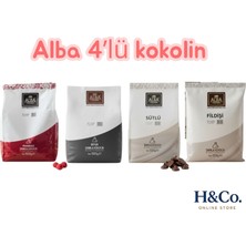 Alba Kokolin 4lü Set Sütlü Bitter Frambuaz Fildişi - Kokolin-Çikolata-Kuvertur