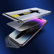 Storemax Galaxy S24/S24 Ultra /S25/S25 Ultra ile Uyumlu Aparatlı Hayalet Ekran Koruyucu Yanlardan Görünmeyen Darbeye ve Çizilmeye Karşı Koruyan Cam (Galaxy S24 Hayalet Aparatlı)