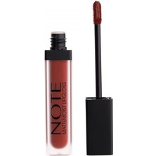 Storemax Note Cosmetıque Mattemoist Lipgloss 408 Femme Fatale Yarı Mat Saten Bitişli Likit Ruj - Kırmızı