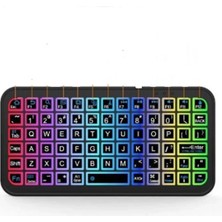 Magicool Mini Klavye Smarttv Işıklı Bluetooth Kablosuz Televizyon Ps3 Dizüstü Tabletler ve Telefonlar Için