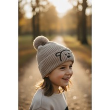 Kitti Erkek Çocuk 1-4 Yaş Içi Polarlı  Ayıcık Bere