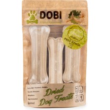 Dobi %100 Doğal Beyaz Pres Kemik Köpek Ödül Maması 3’lü | Katkısız ve Diş Sağlığına Faydalı 13CM