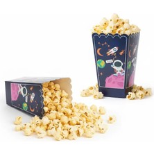 Uzay Temalı Mısır Kutusu 8'li Popcorn Kutusu