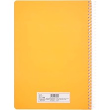 Storemax Pruva A4 Pet Spiralli Karton Kapaklı Defter 144 Yaprak - Çizgili - Turuncu