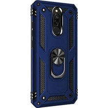 Storemax 8 Için Kılıf Military Ring Holder Lacivert [ 8 ile Uyumlu Kılıf - Lacivert]