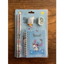 Gülümse Gel Kırtasiye Okul Seti Stich Kalem Not Defteri Silgi Kalemtraş Set Stiç Stik