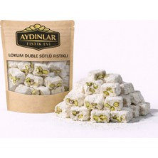 Aydınlar Fıstık Evi Sütlü Fıstıklı Duble Lokum 500GR - Doğal Kurutulmuş Bitkisel Ürün