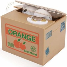 River World Kumbara Model Şekli Paraları Alan Hareketli Kedi