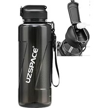 SHC4200 Uzspace Fiftyfifty Pi̇petli̇ Mega Boy 1500ML Tritan Su Matarası Siyah