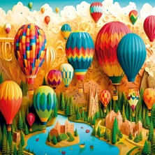 SHC4200 20086 Puzzle 500 Hot Ai̇r Balloon Festi̇val