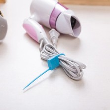 River World 3'lü Poşet ve Kablo Bağlama Silikon Kilit Şekilli Aparatı