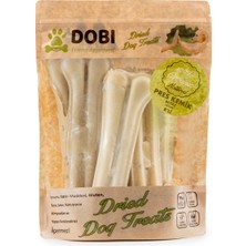 Dobi %100 Doğal Beyaz Pres Kemik Köpek Ödül Maması 8’li | Katkısız, Uzun Süre Çiğneme 21CM