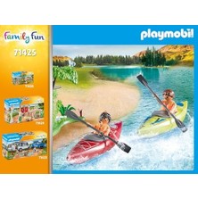 Playmobil Fun 71425 Çadır, Kamp, Kano ve Kamp Ateşi ile Çadır Alanında Heyecan Verici Doğa Macerası, Açık Havada Ortak Tatil, 4 Yaşından Büyük Çocuklar Için Oyuncak