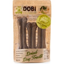 Dobi %100 Doğal Kahverengi Pres Kemik Köpek Ödül Maması 3’lü | Katkısız, Uzun Süre Çiğneme 13CM