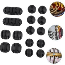 Kablo Düzenleyici 16 Parça, Kablo Tutturma Bağları Ev Ofis Kullanımına Uygun Kablo Organizeri Asorti