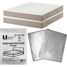 Yatak Poli Kılıfları, 76 x 15 x 104 Inç, 2'li Paket