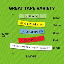 S0718850, Letratag Ütü Transfer Şerit (12 mm x 2 Mt), Beyaz