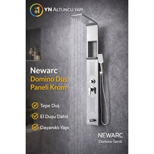 Newarc Domino Duş Paneli Krom 440971