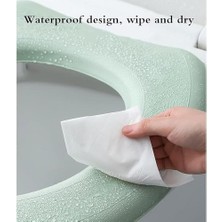 Banyo Klozet Kapağı, 9X42CM Kendinden Yapışkanlı Isıtıcılı Yastık, Yıkanabilir Sağlıklı Klozet Kapağı Pedi, Silikon Köpük Yüksek Köpüklü Yapışkan