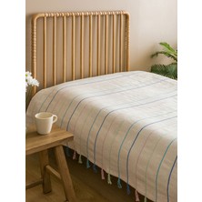 Lc Waikiki Yeni Sezon Püsküllü Tek Kişilik Yatak Örtüsü 130X170 cm